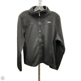 Jacket Fleece By Dkny In Black, Size: Xl SmoothZipper