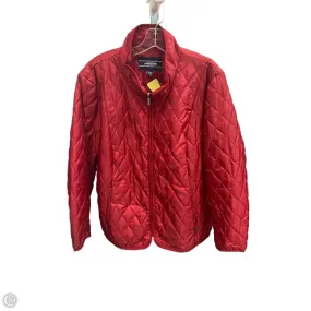 Jacket Other By Lands End In Red, Size: 3x ButterySoftTexture Silk Glow
