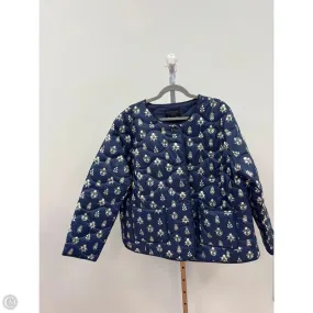 Jacket Puffer & Quilted By Talbots In Navy, Size: 2x Inner Glow