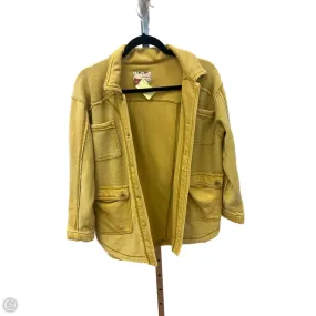 Jacket Shirt By Pilcro In Yellow, Size: S Peace Glow