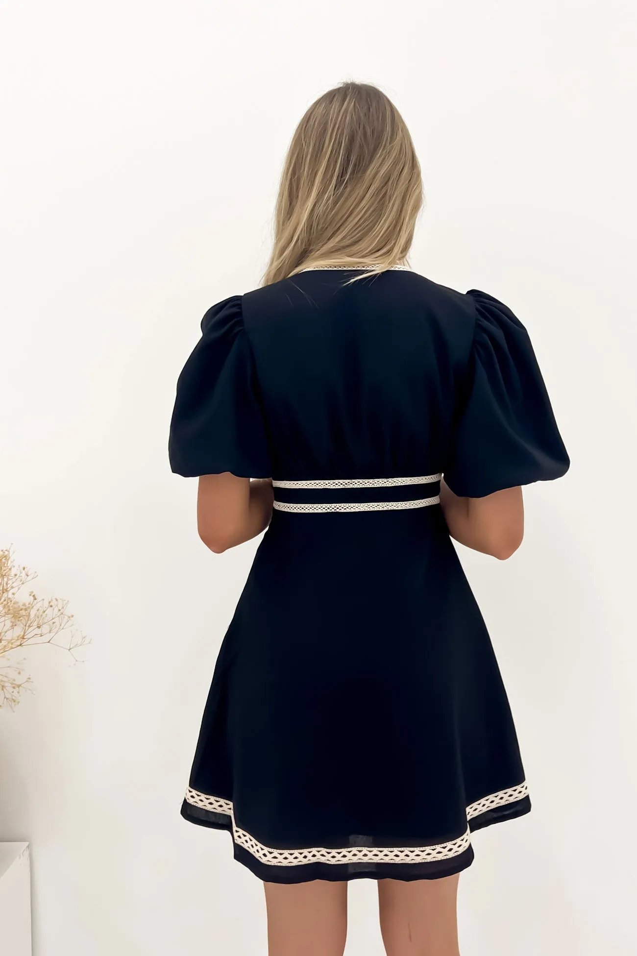 Jasmin Mini Dress Black Dreamy Look Air Touch