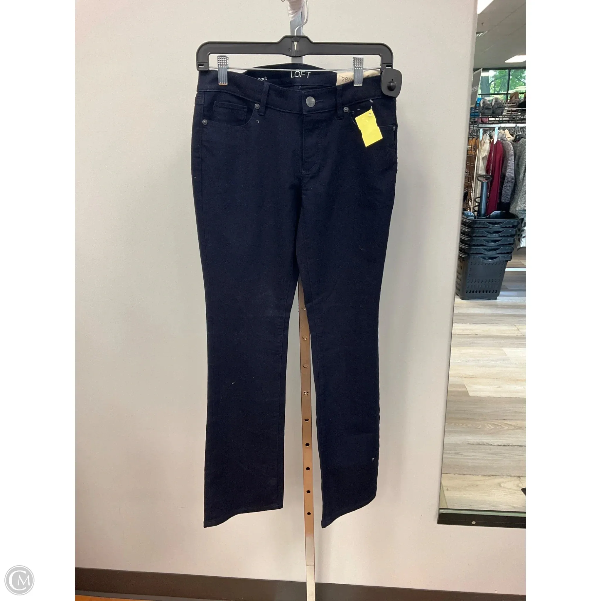 Jeans Boot Cut By Loft In Navy, Size: 6p Bi Stretch Fabric