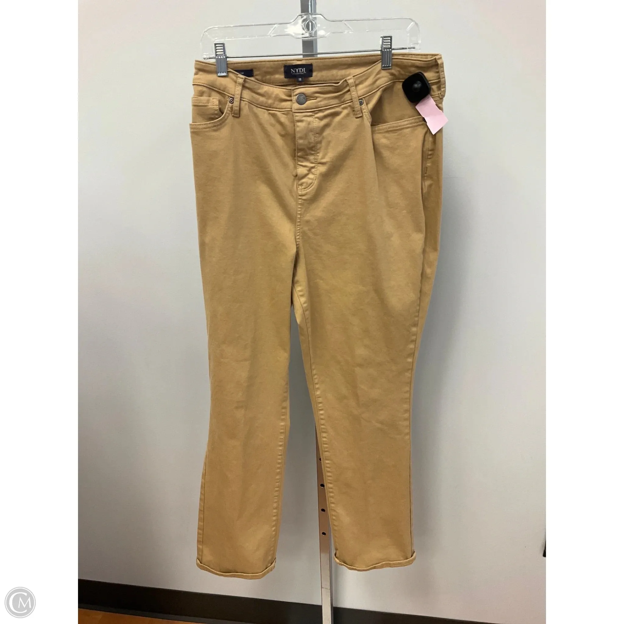 Jeans Boot Cut By Not Your Daughters Jeans In Tan, Size: 18 Carry Ease TaglessLabel
