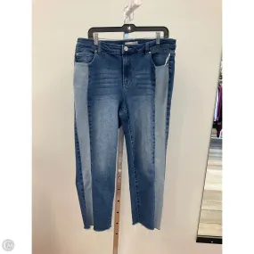 Jeans Cropped By Eloquii In Blue, Size: 16 Soft Brush Lining