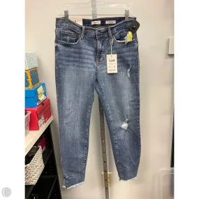 Smart Casual Jeans Cropped By Kensie In Blue Denim, Size: 6