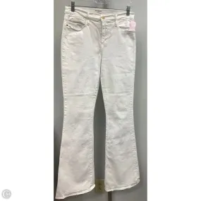 Effortless Design Jeans Flared By Frame In White, Size: 8