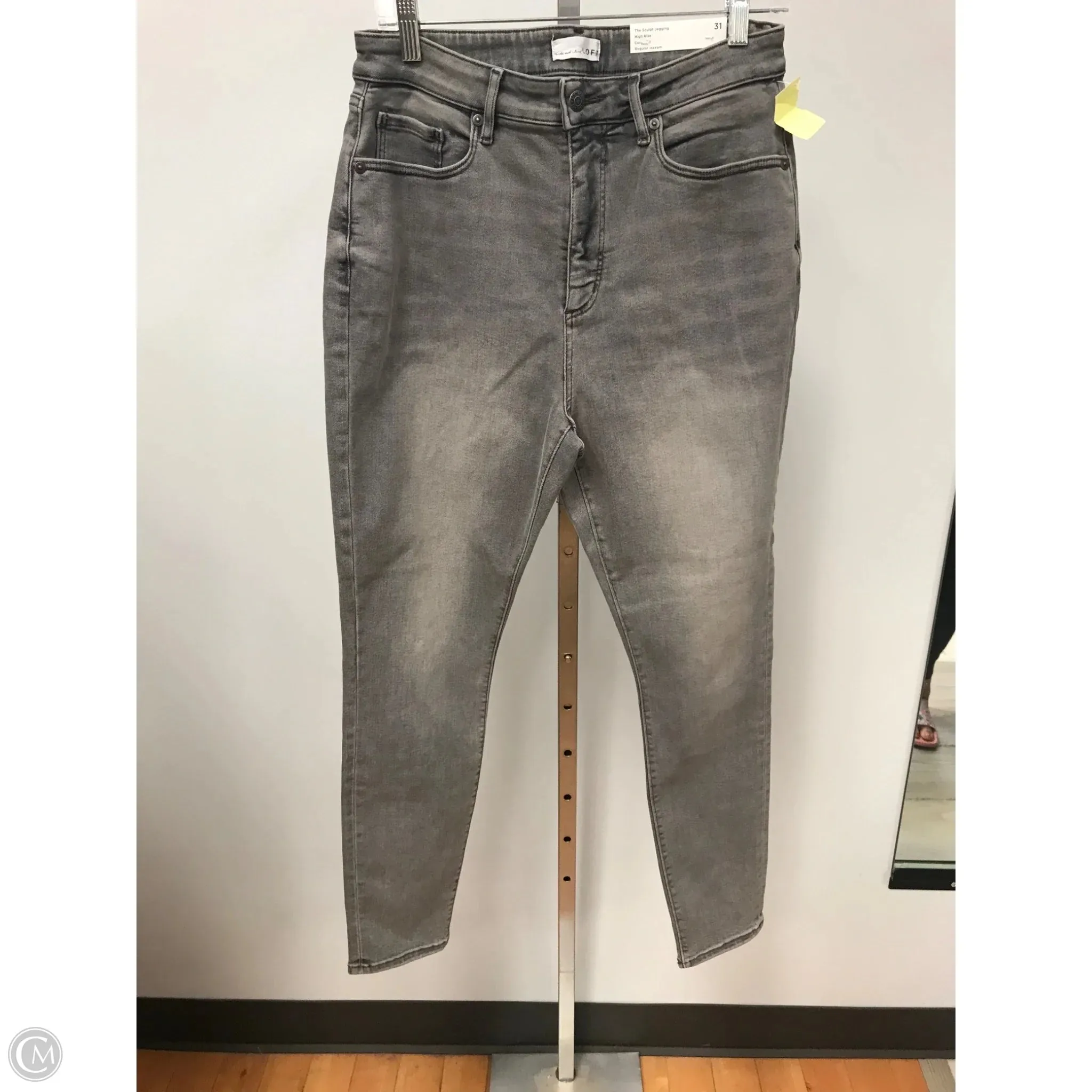 Jeans Jeggings By Loft In Grey, Size: 12 Convertible Style Virtual Fit