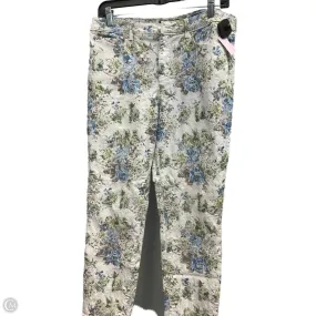 Jeans Skinny By Charter Club In Floral Print, Size: 12p Chic Design WrinkleResistantMaterial