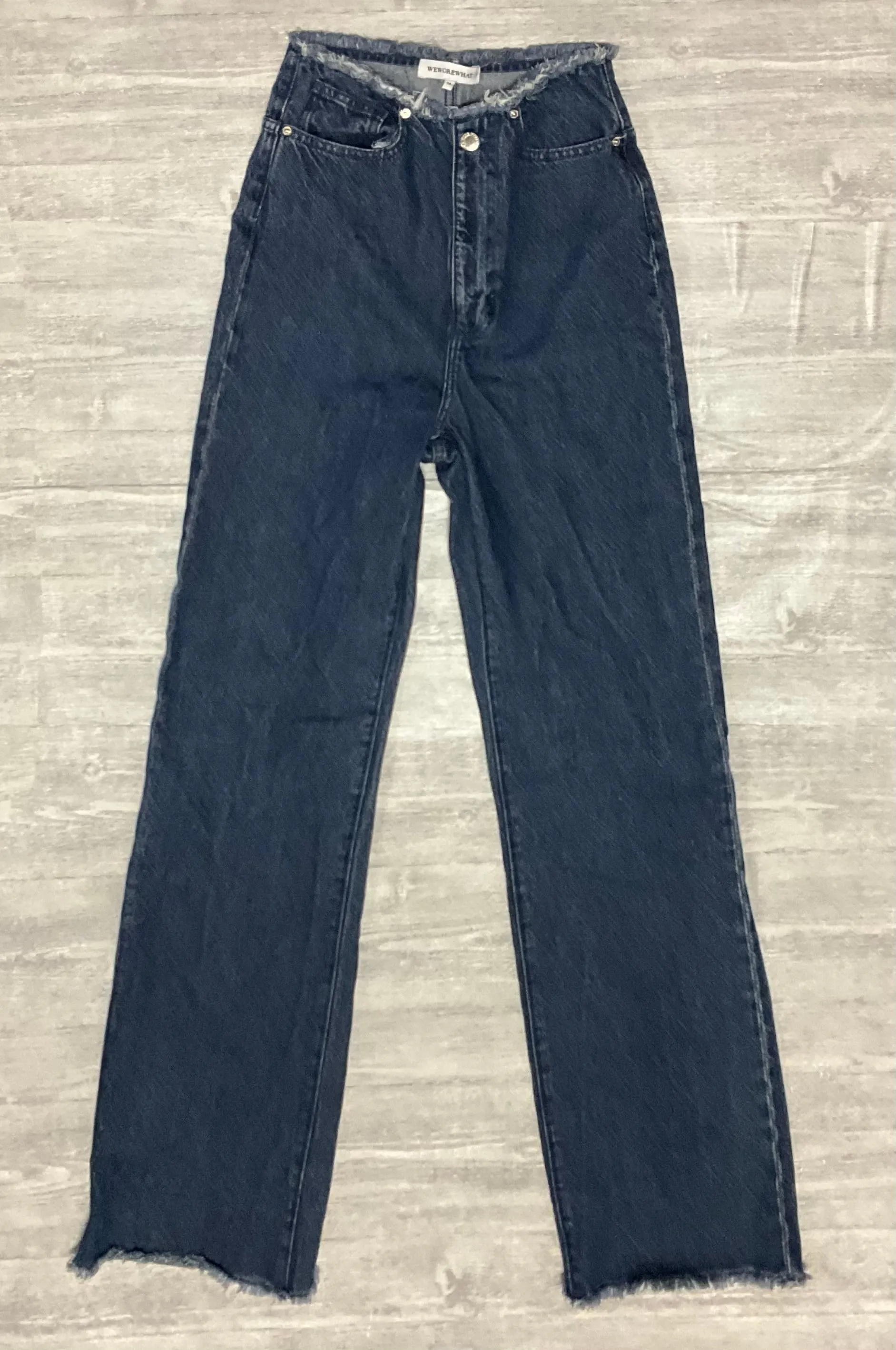 Jeans Straight By Cmc In Blue Denim, Size: 0 MoistureWickingFabric Trendy Comfort