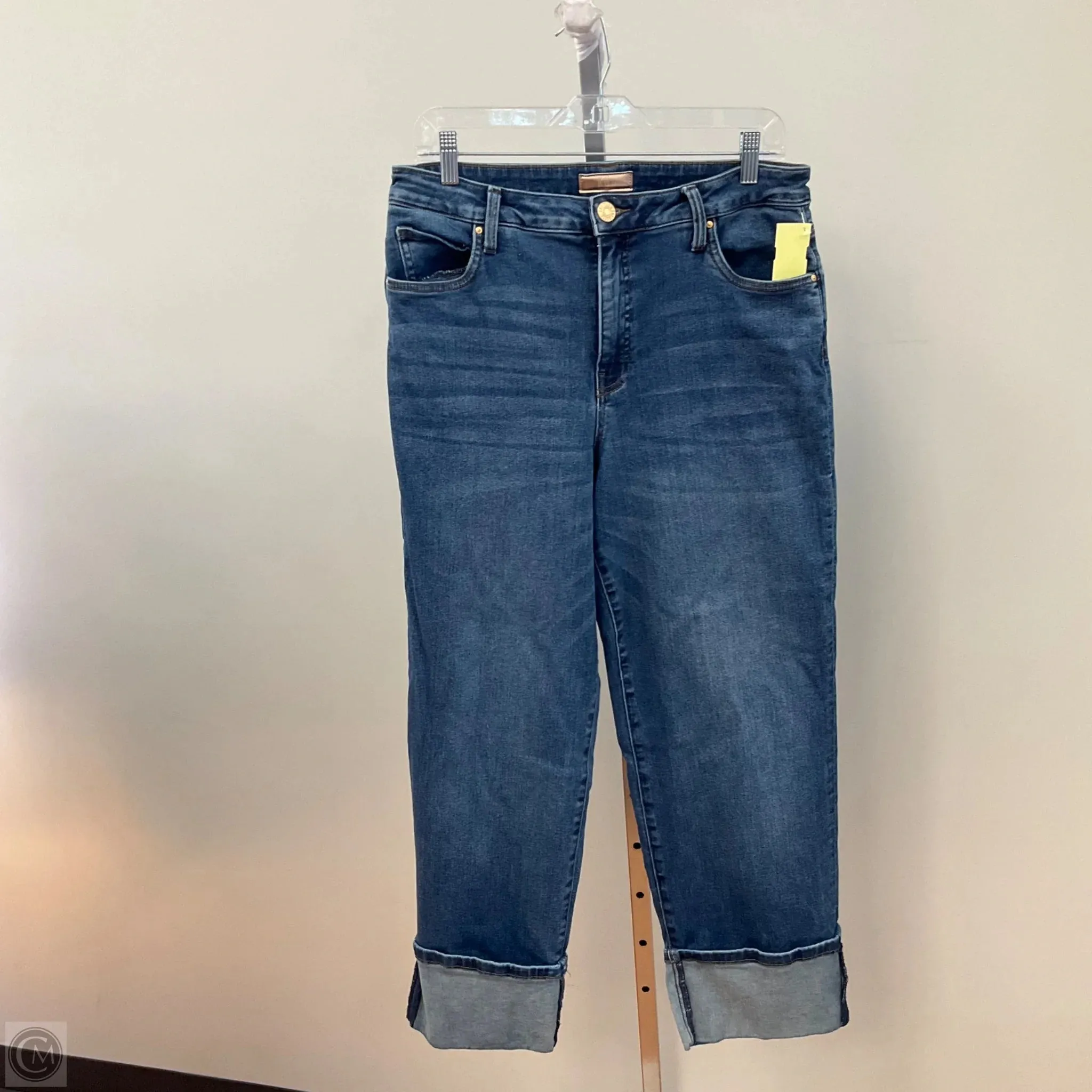 Jeans Straight By Kut In Blue Denim, Size: 12 Breathable Material
