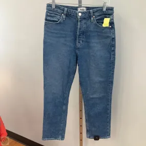 Jeans Straight By Paige In Blue Denim, Size: 8 Comfort Layer Durable Hemming