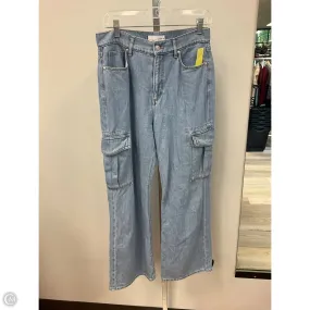 Jeans Wide Leg By Loft In Blue Denim, Size: 4 Legend Fit