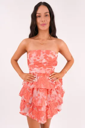Subtle Glam Jeremy Mini Dress Orange