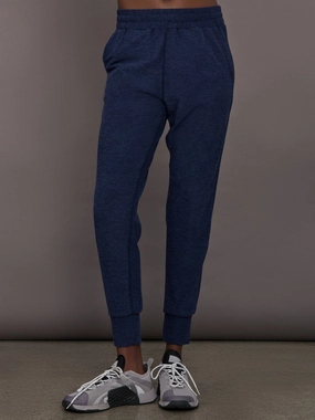 DoubleStitched Hems Jogger in Soft Luxe - Heather Navy Blazer