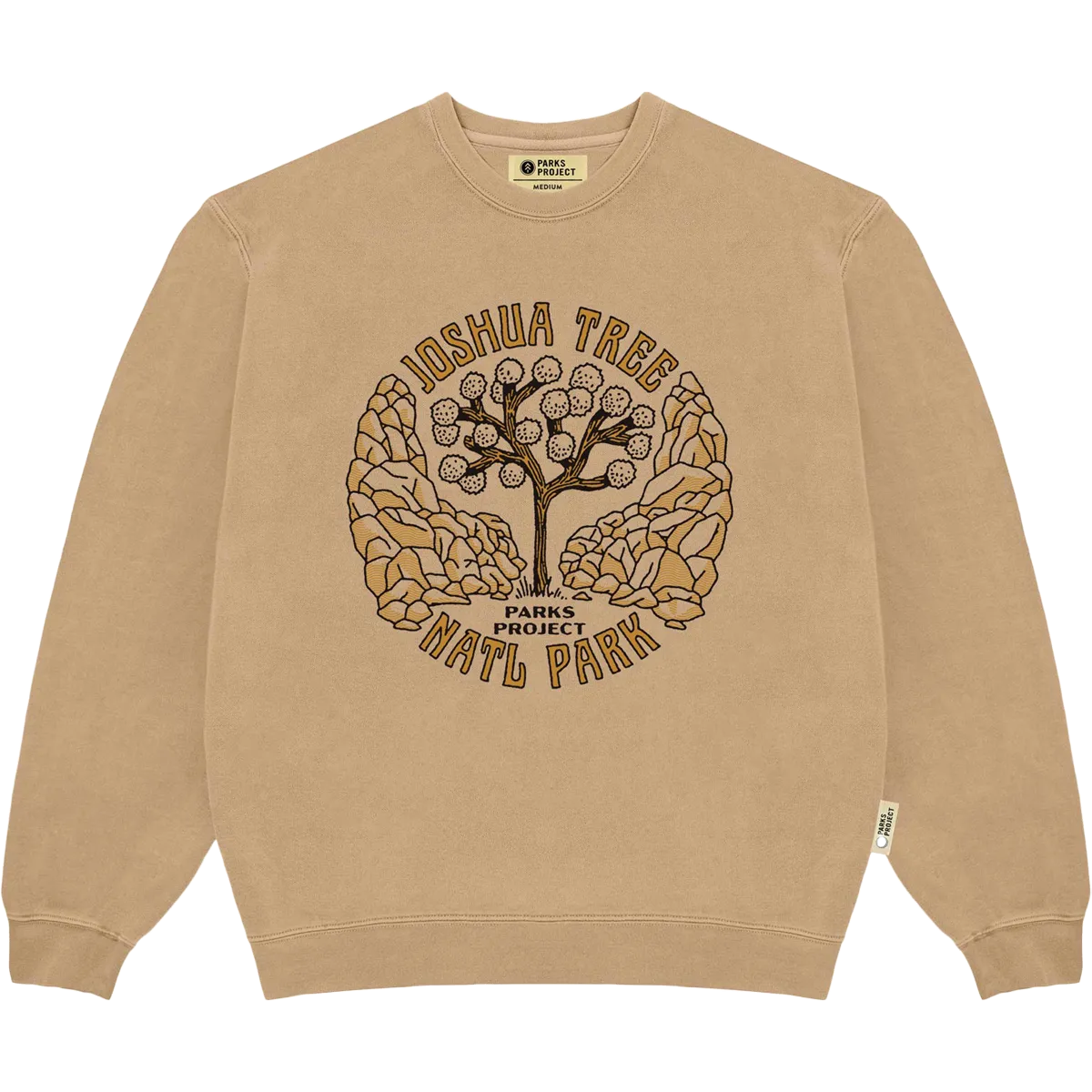 Joshua Tree Symmetry Crew Sweatshirt Hypoallergenic Fibers