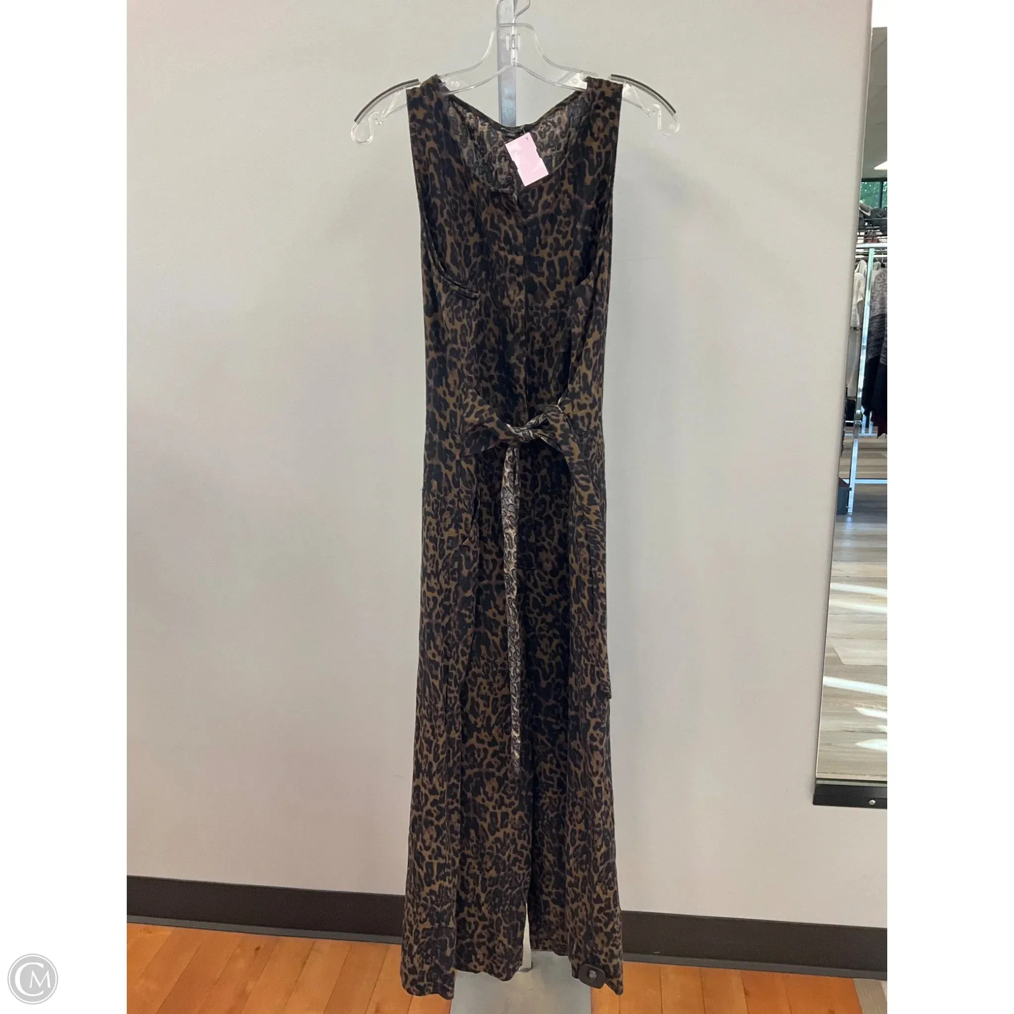 Odor Control Technology SecureZipperClosures Jumpsuit By Banana Republic In Animal Print, Size: 14