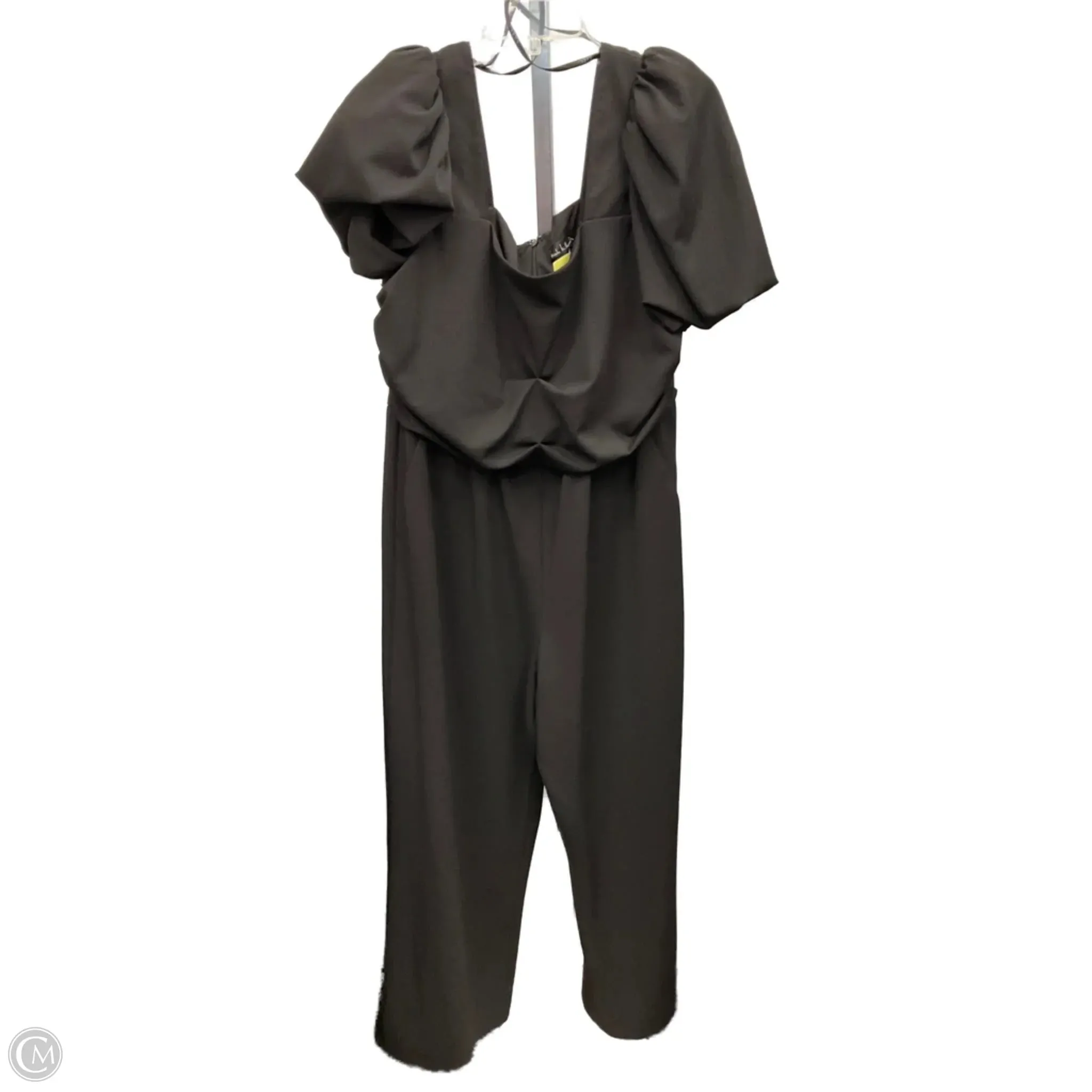 Travel Vibe Jumpsuit By Nicole Miller In Black, Size: 16