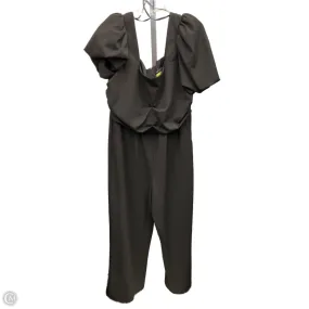 Blush Shade Jumpsuit By Nicole Miller In Black, Size: 16