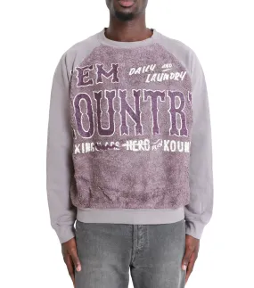 EcoFriendlyDye Kapital 30/-Swt Knit X Fur Grizzly Sweatshirt ('Em Kountry) Purple