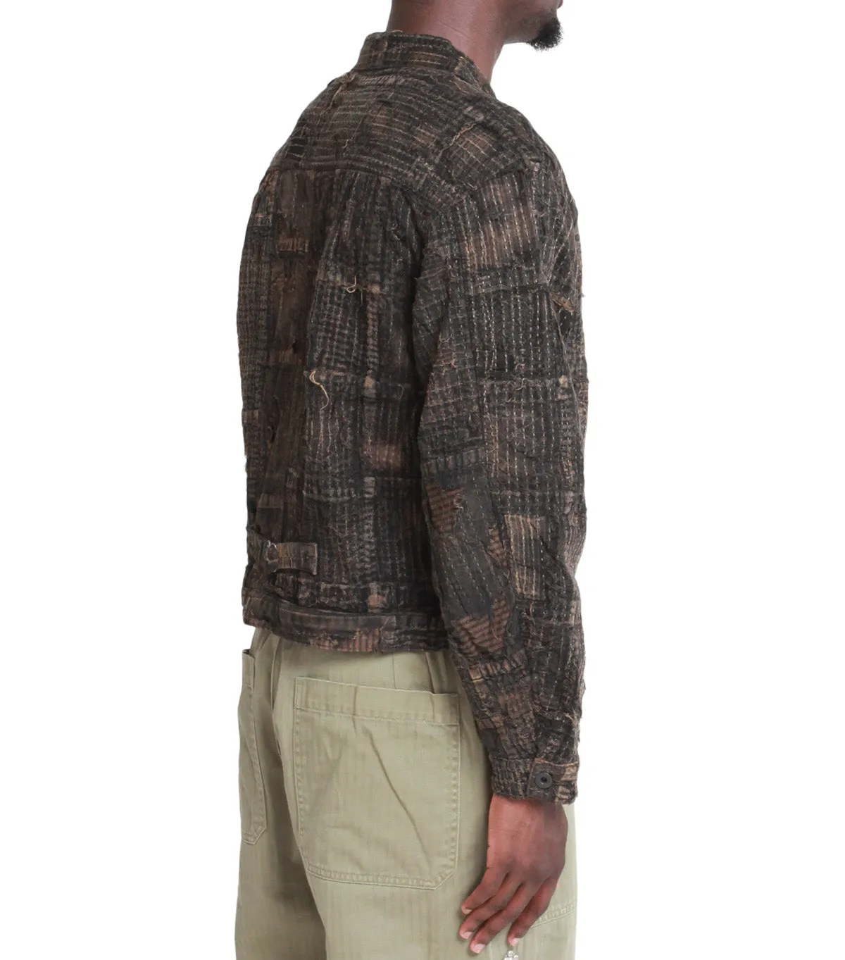 Kapital Black-Tea-Core Boro Spring 1st Jacket Black BuiltIn Grip