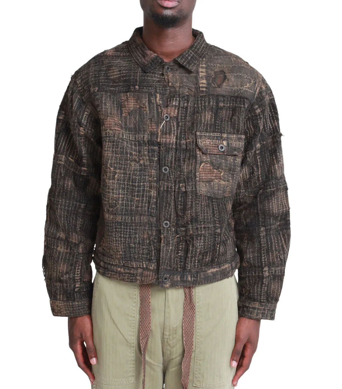 Cloud Core Kapital Black-Tea-Core Boro Spring 1st Jacket Black