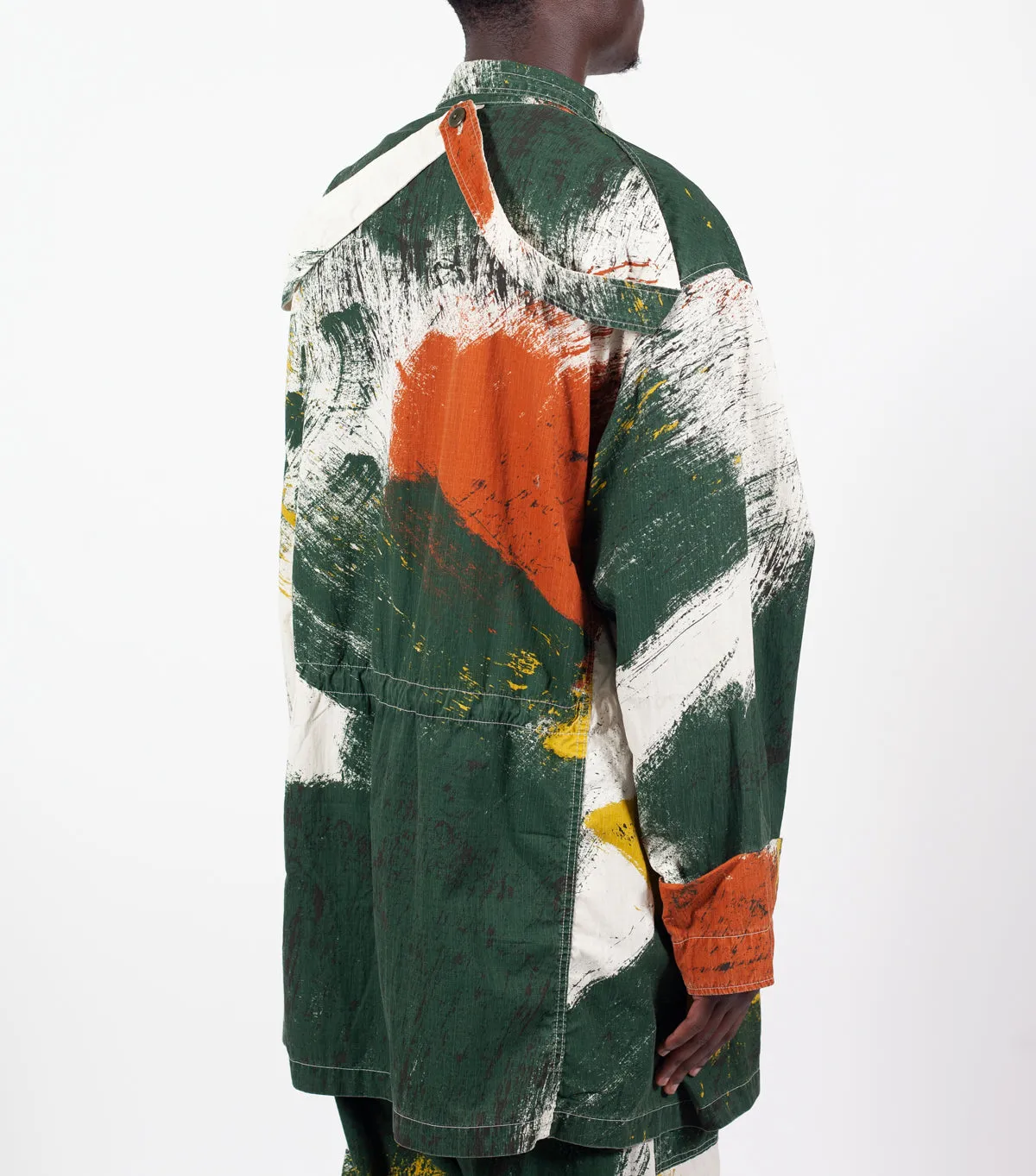 Kapital Brush Camo Resizing Fieldcoat Ecru Match Fit Smooth Yarn