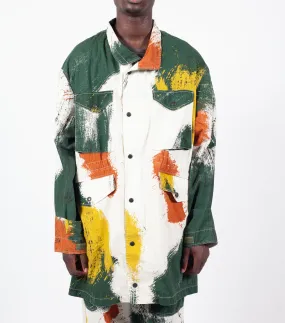 Hypoallergenic Fibers Kapital Brush Camo Resizing Fieldcoat Ecru