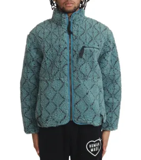 HighDurabilityClothing Tech Mood Kapital Do-Gi Sashiko Boa Fleece Reversible Blouson Blue