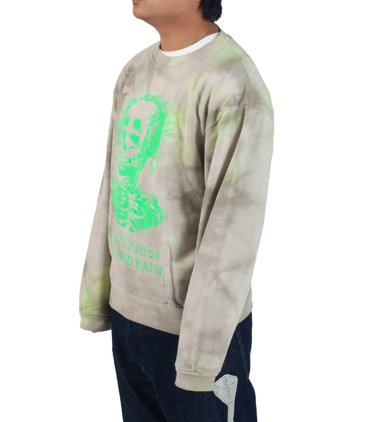 Kapital Kountry Eco Sweater Knit Hardrain Skull Khaki PunctureResistant Fabric