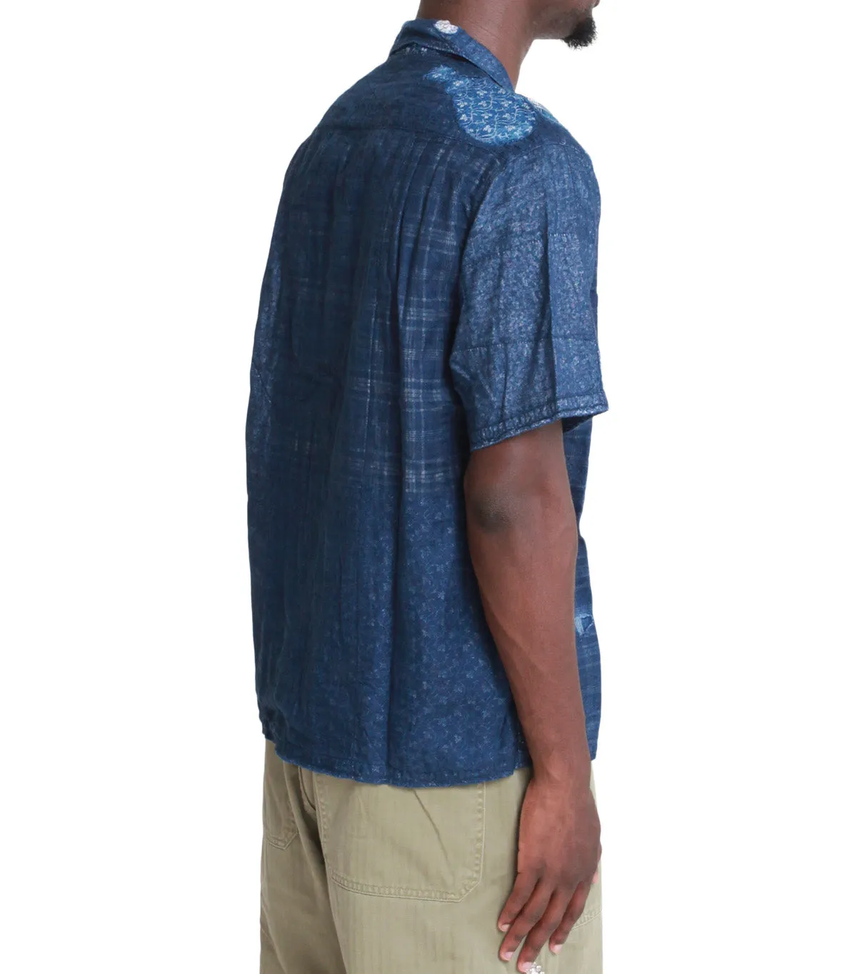 Kapital Patchwork Boro Aloha Shirt Indigo Meeting Ready