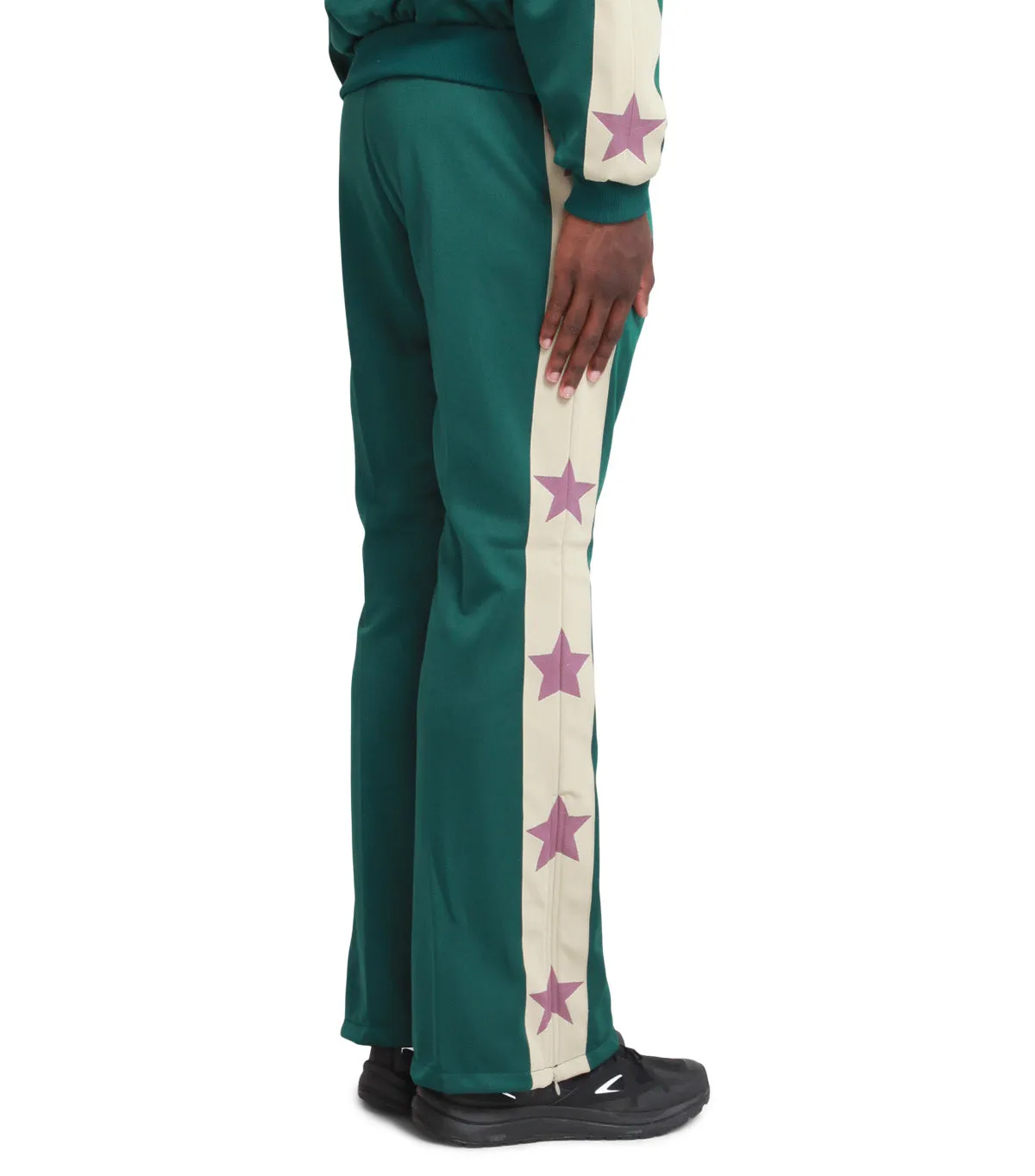 Kapital Smooth Jersey Stant Man & Woman Track Pants Green ElasticFree