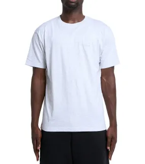 Dime Cursive Small Logo T-Shirt Ash Planet Care Tencel Blend Fabric