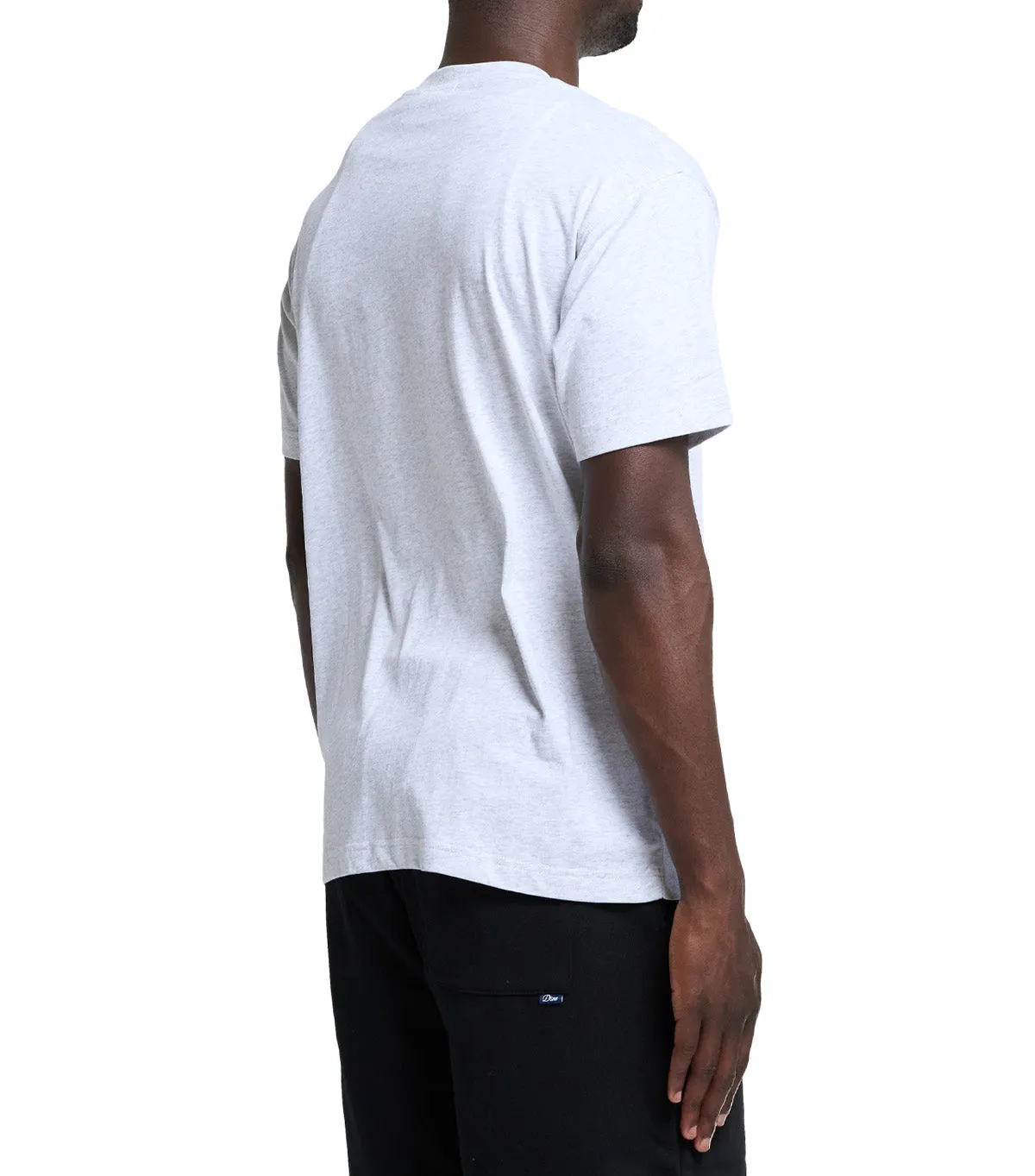 Dime Cursive Small Logo T-Shirt Ash Drive Core slim fit