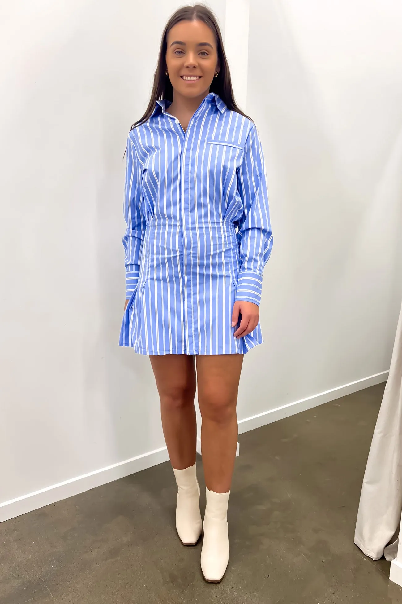 Soft Appearance Cecile Mini Dress Blue