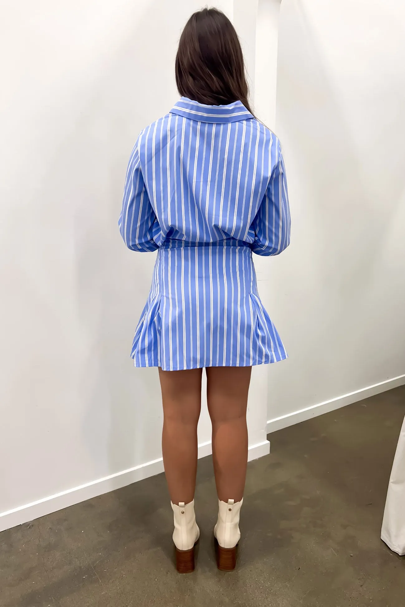 Artistic Flair Elegant knee-length dress Cecile Mini Dress Blue