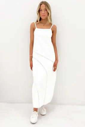 Lana Maxi Dress Vintage White Wrap style