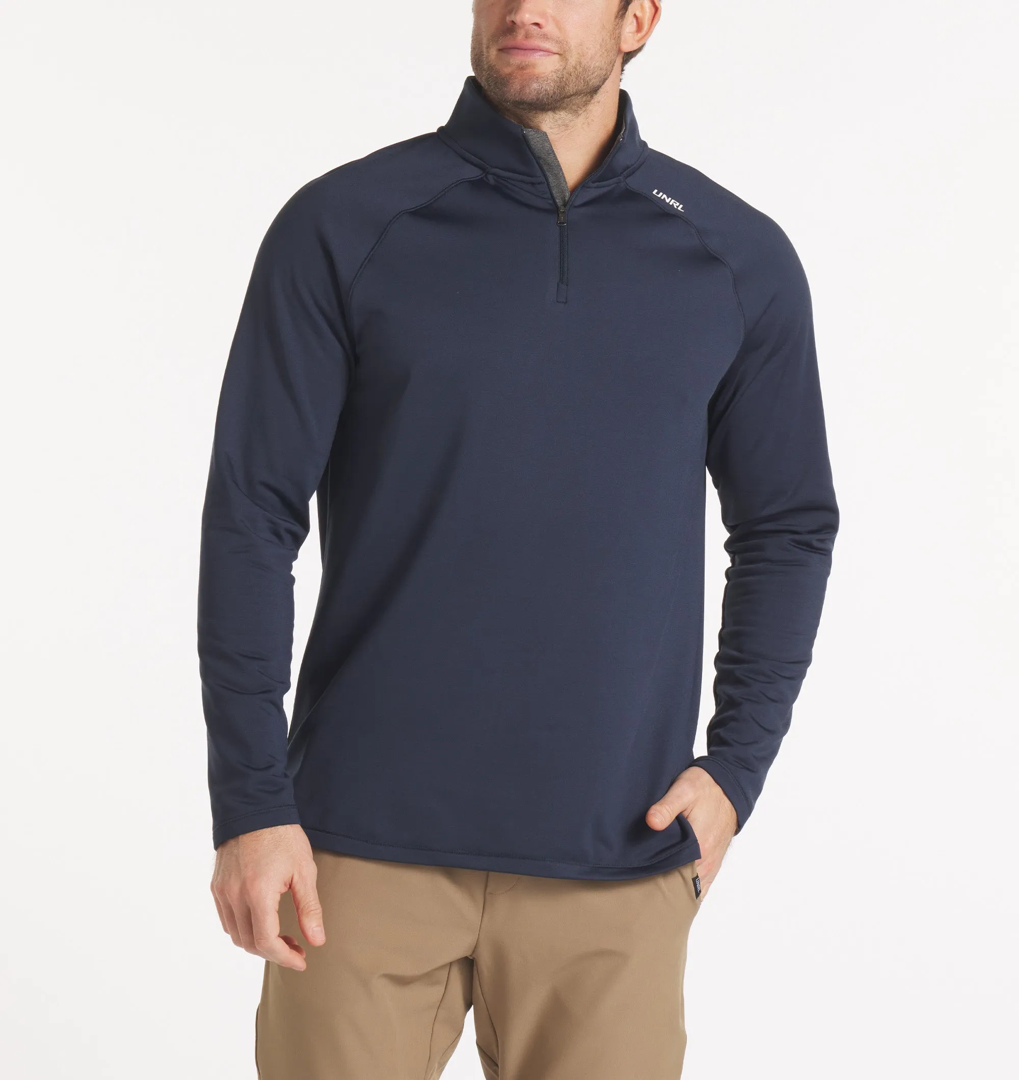 UNRL Interlock Quarter Zip Stylish Wear Snuggle Fit