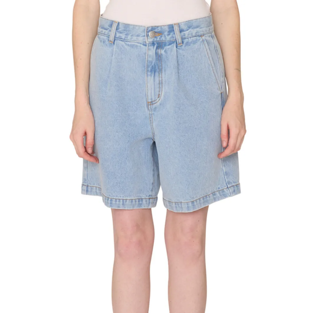 Stain Resistant Seamless Obey Eli II Denim Pleated Short