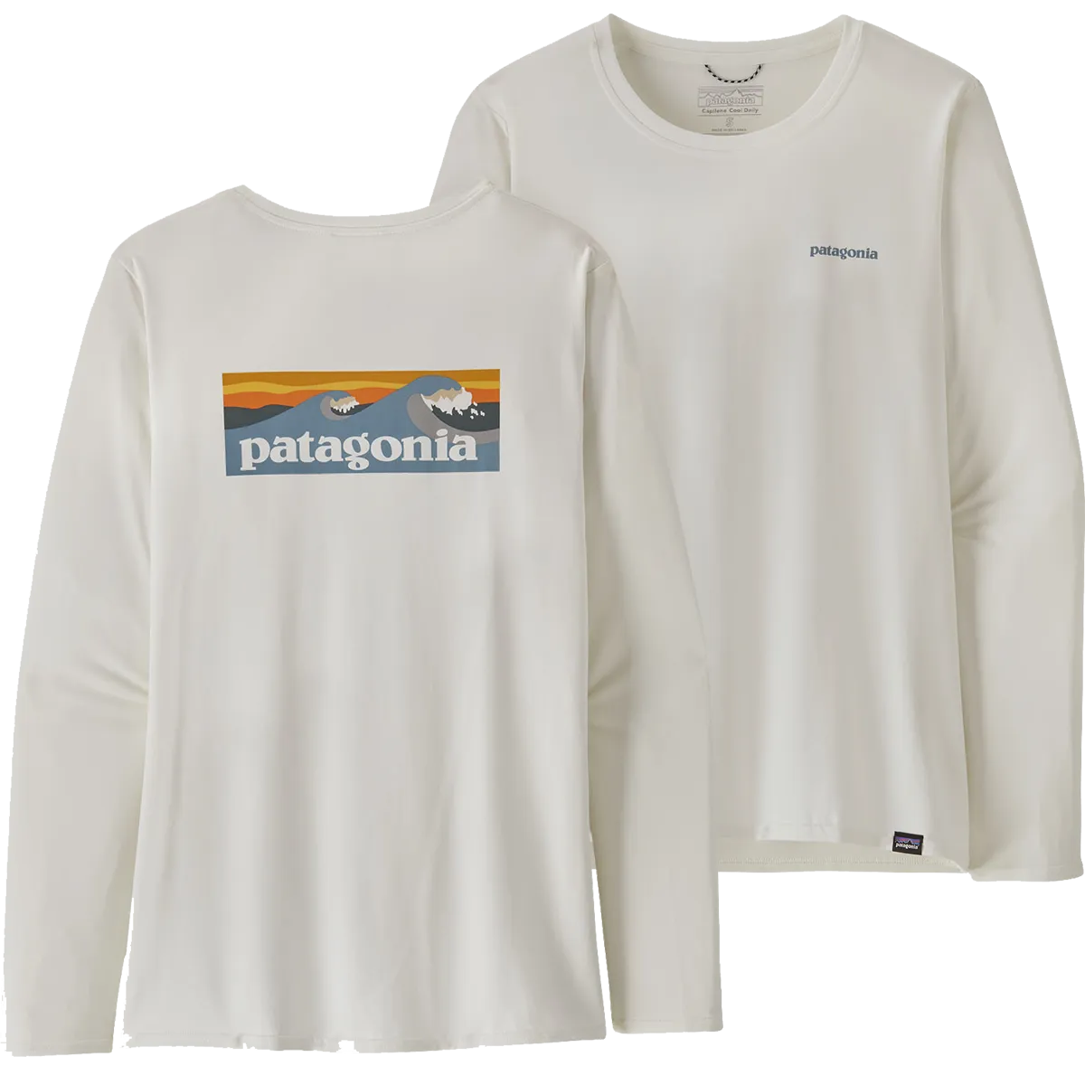 Women's Long Sleeved Capilene Cool Daily Graphic Shirt - Waters Street Light
