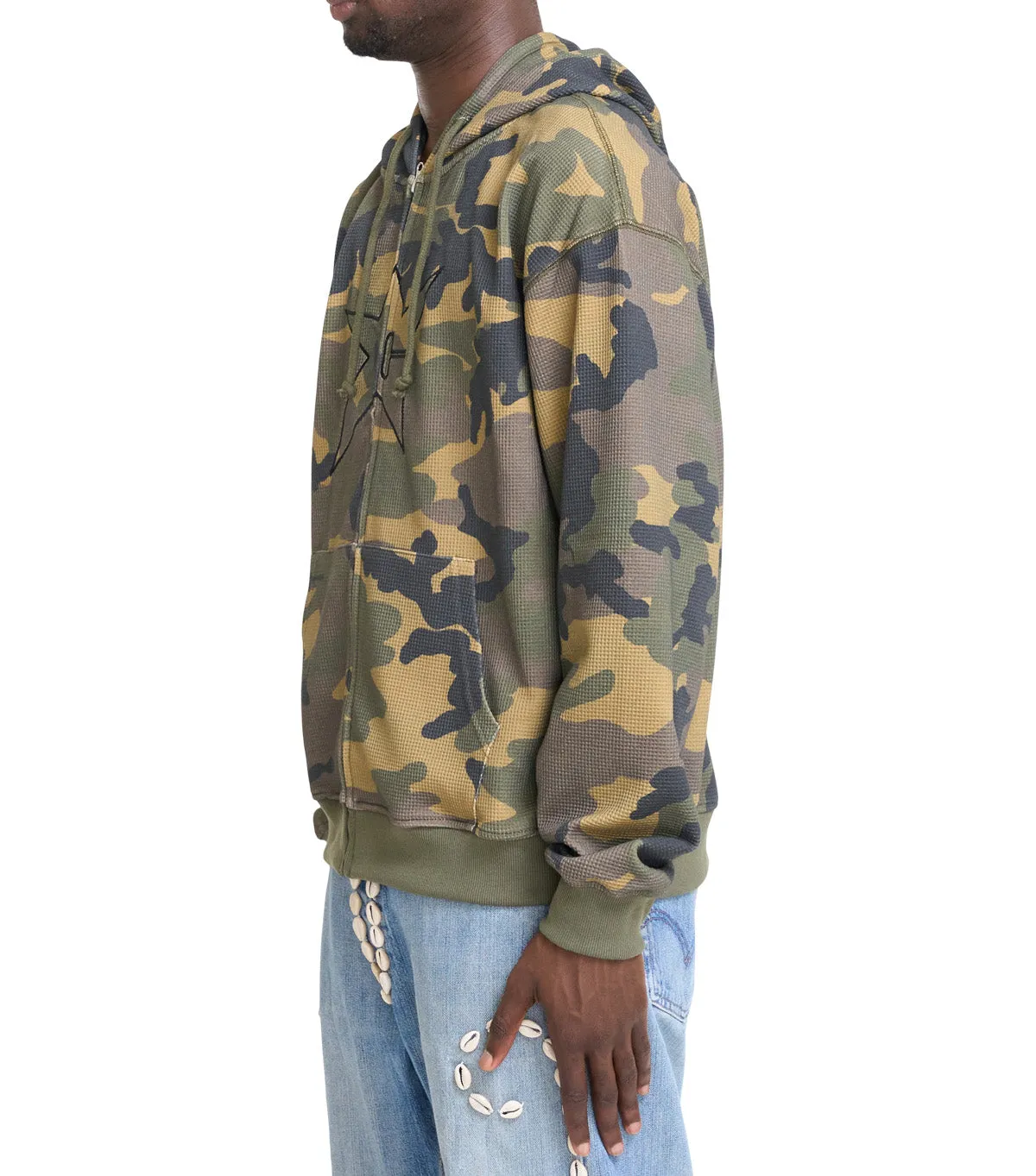 Carpet Company C-Star Thermal Zip Hoodie Camo RecycledBlend