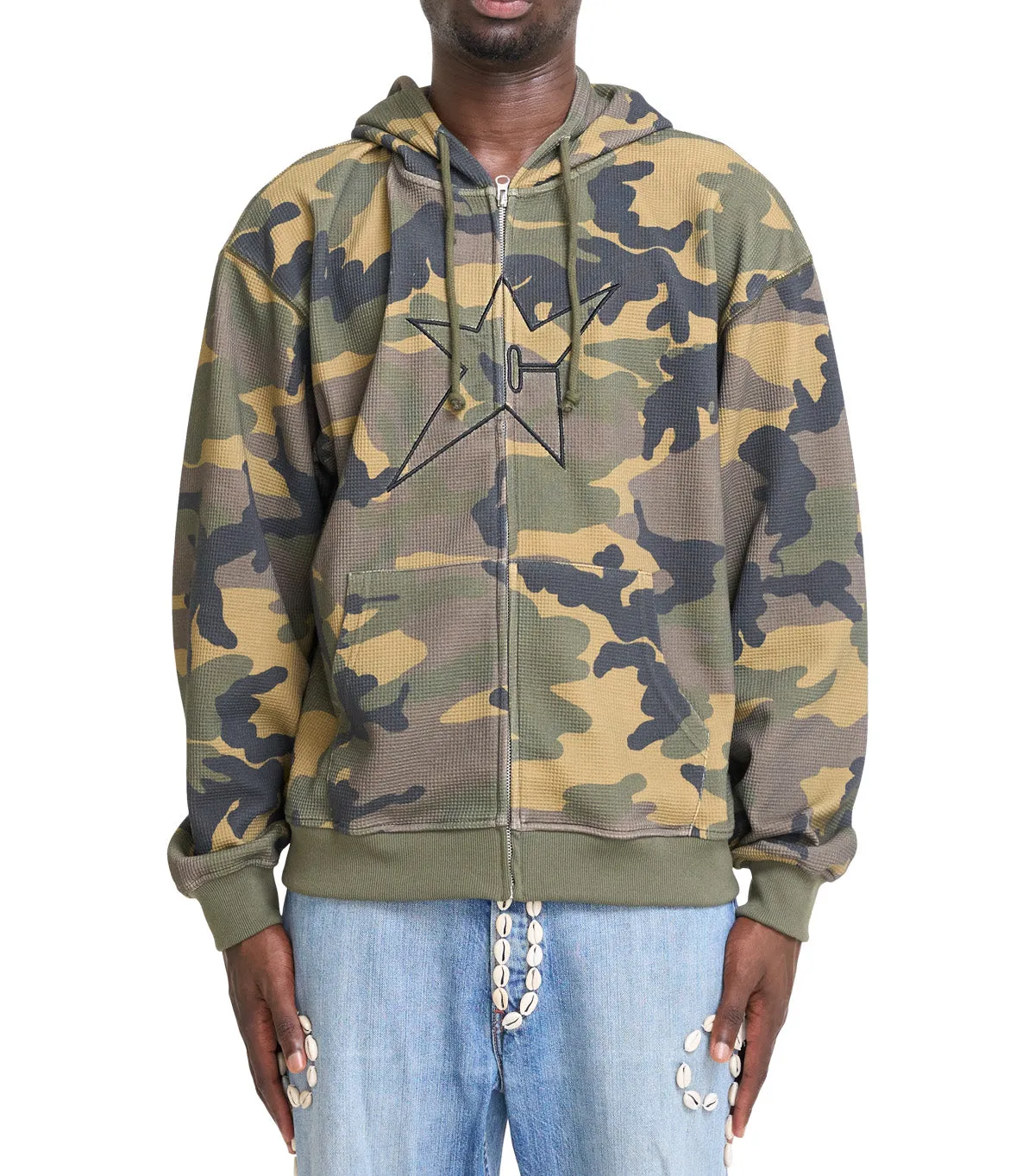 Stretch Fabric Carpet Company C-Star Thermal Zip Hoodie Camo