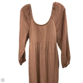 Dress Casual Maxi By Universal Thread In Brown, Size: M Flowing Fit Quiet Mood