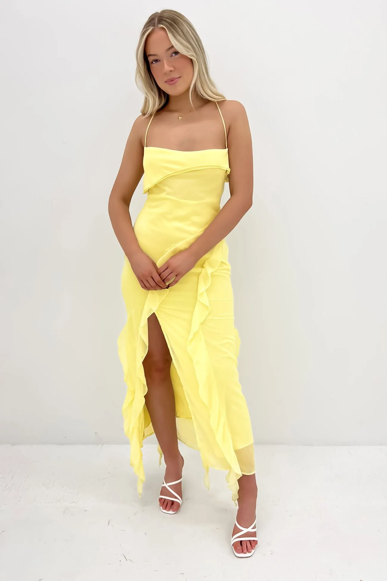 Loz Maxi Dress Yellow Vibrant Style