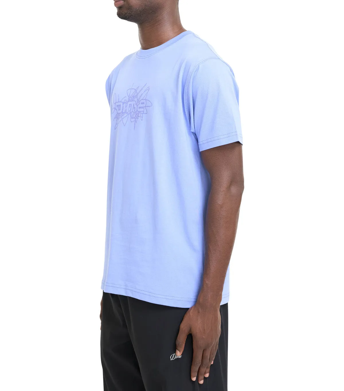 Dime Glyph T-Shirt Light Indigo Soft Motion NonChafingEdges