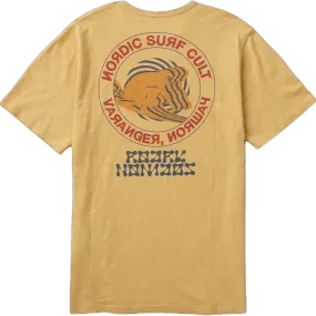 Men's Surf Cult Organic Premium Tee AntimicrobialTreatment Smooth Edge Binding