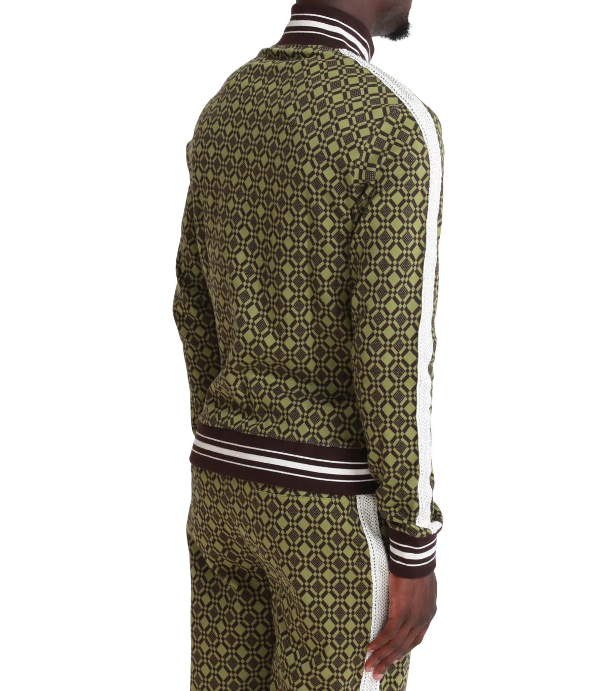 DurableReinforcedElbow Pure Tone Wales Bonner Power Track Jacket Olive Brown