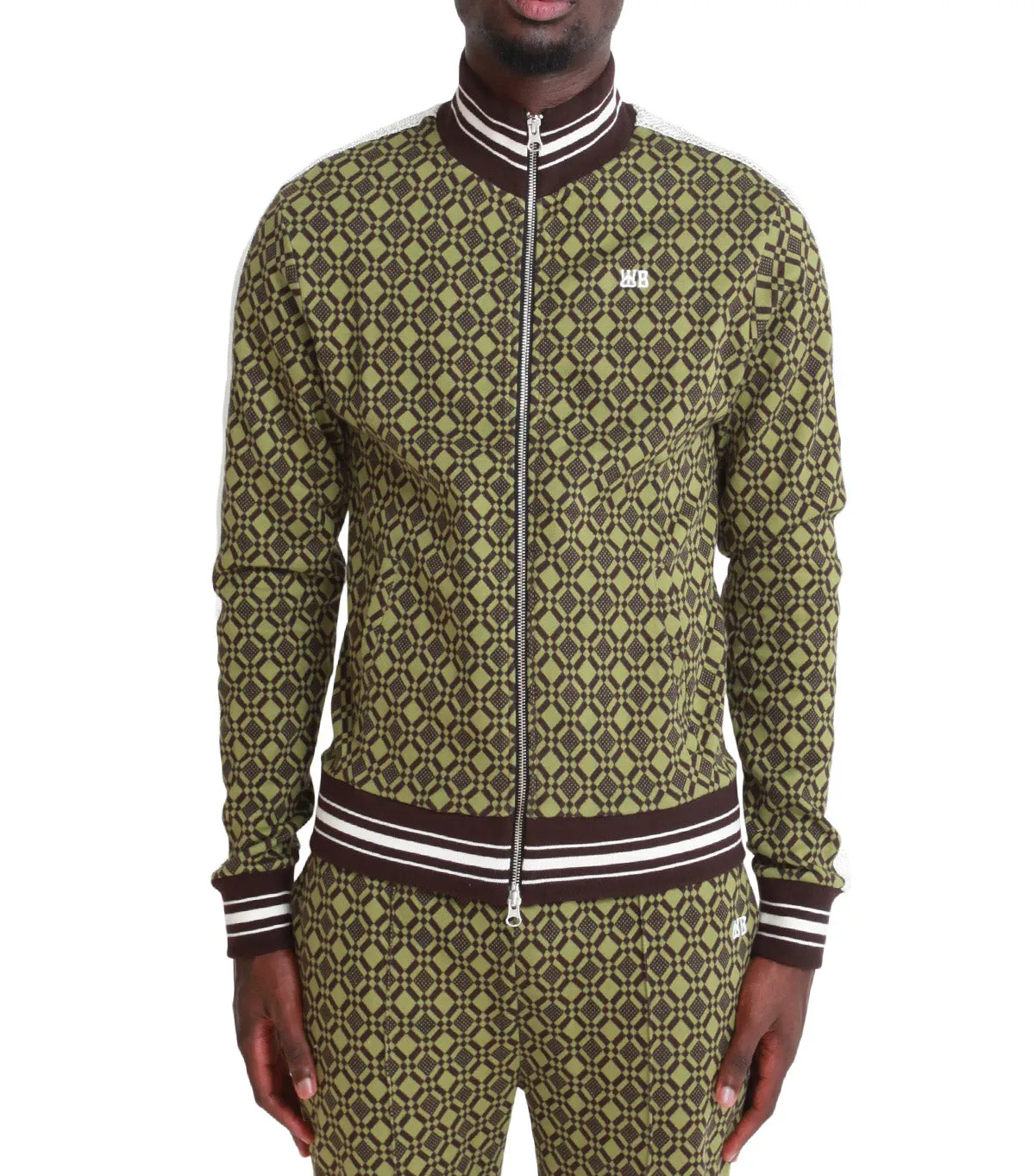 Wales Bonner Power Track Jacket Olive Brown Nature Glow