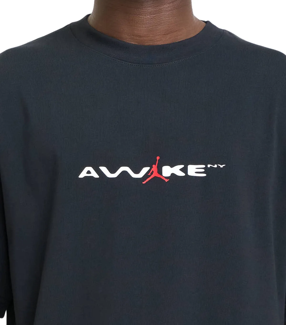 Rain Fit Seamless Design Jordan x Awake NY T-Shirt Black