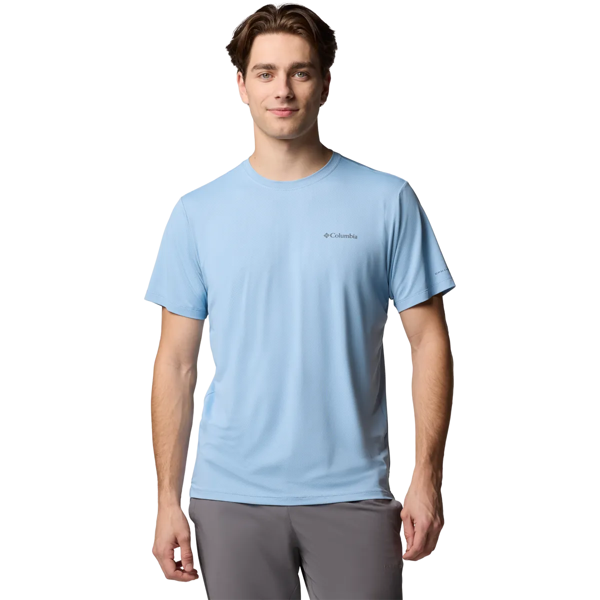 Windproof Fabric Men's Tech Trail Utility Short Sleeve Crew