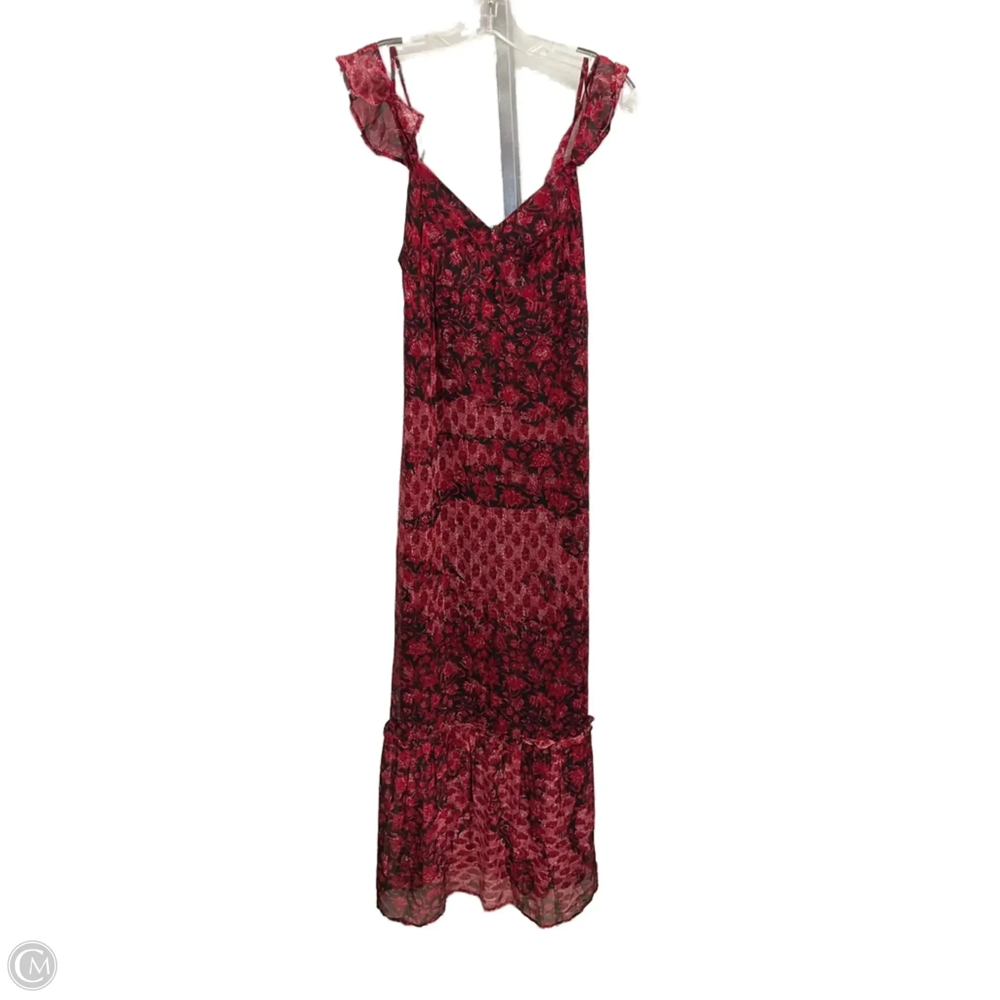 City Casual skin friendly Dress Casual Midi By Lucky Brand In Floral Print, Size: M